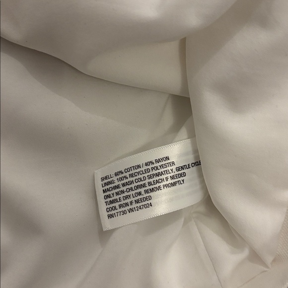 NWT linen blend vest dress - white - Picture 5 of 6